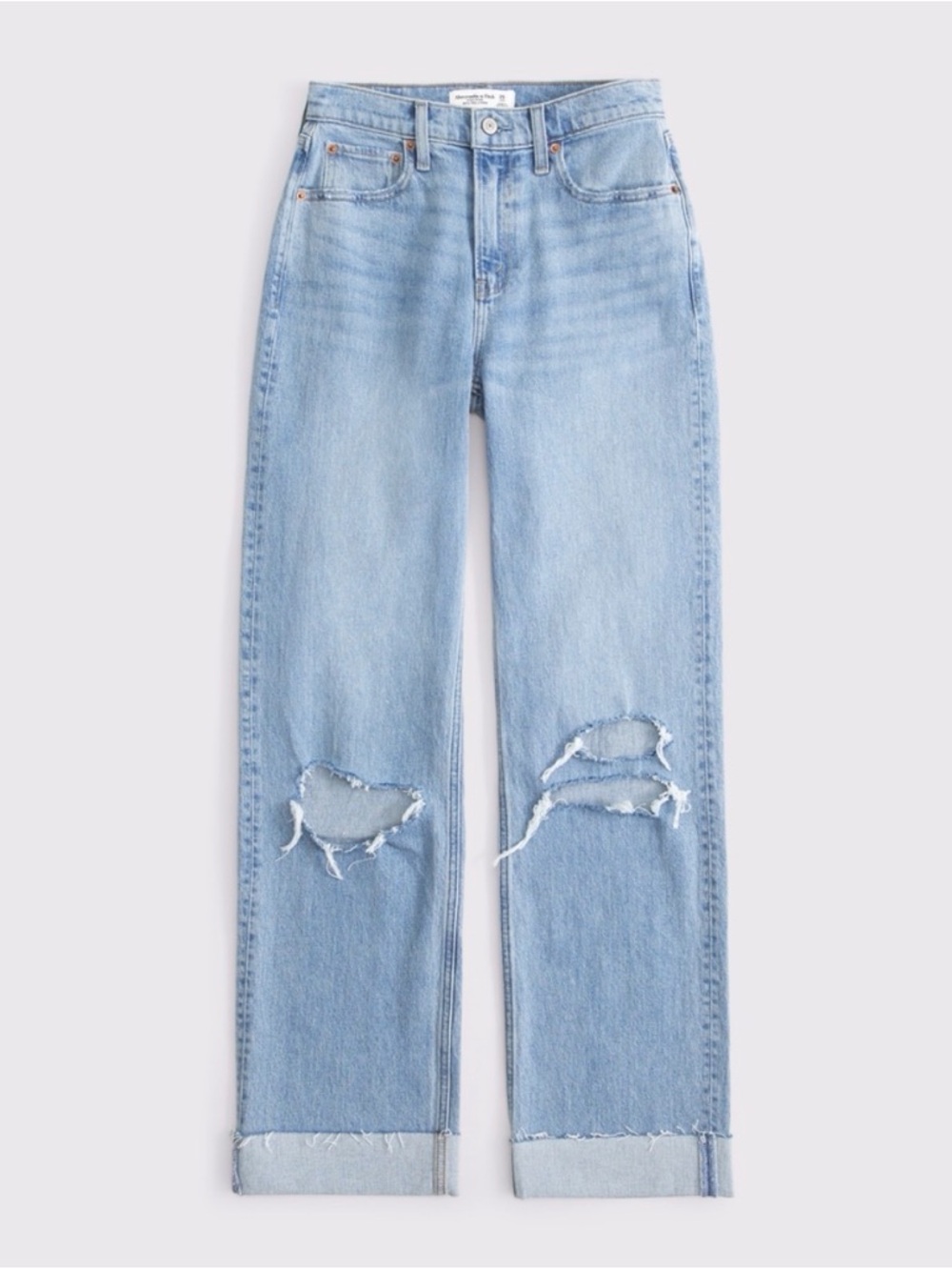 Abercrombie & Fitch High-Rise 90’s Relaxed Cuffed Hem Jean